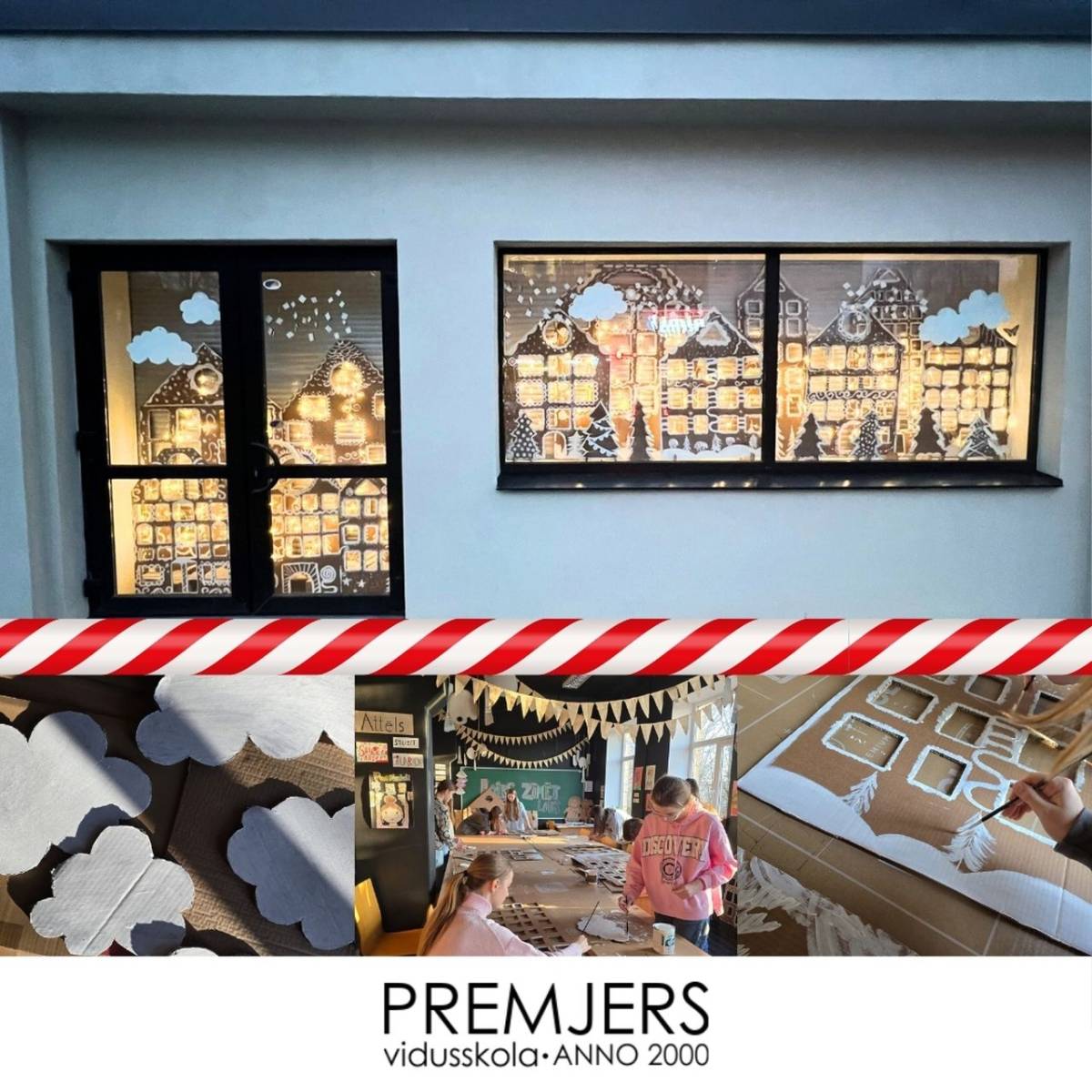 Ziemassvētku brīnums mūsu skolas logos!